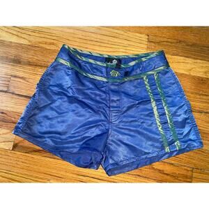 Vintage Y2K Surf Shorts, Board Shorts, Bodywaves Size Small PacSun Blue Green